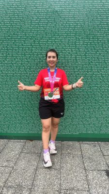 Nguyễn Thị Thu tự hào với huy chương sau hành trình rèn luyện